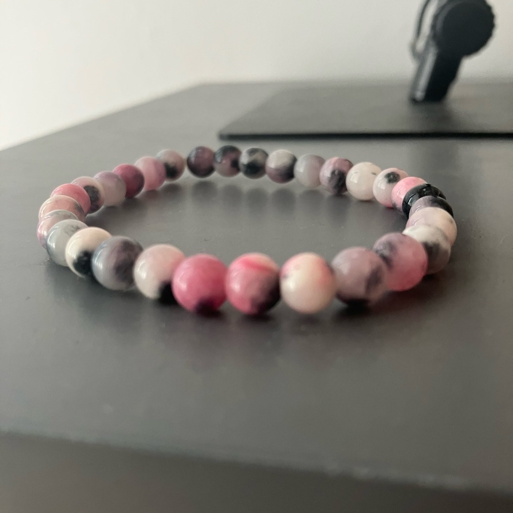 Lepidolite Gemstone Crystal Bracelet TA-IT0088